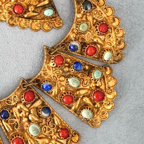 Rare Egyptian Necklace & Earring Set - Picture 7 of 10